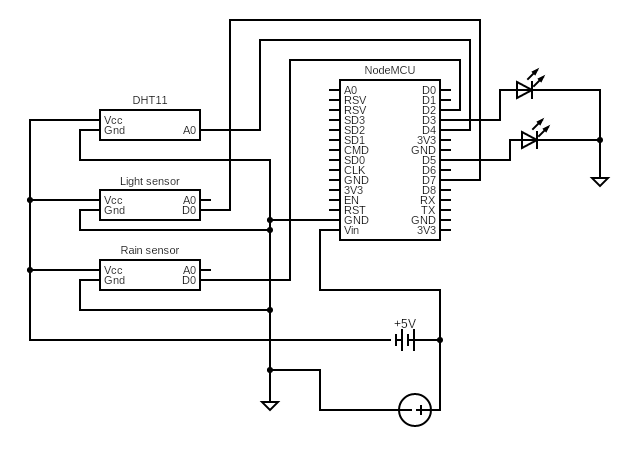 Smart street light - Circuits - Circuit Diagram