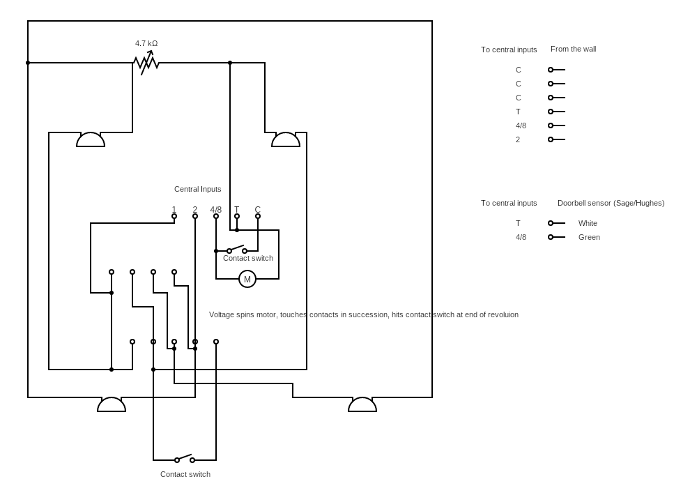 Nutone mid century doorbell diagram