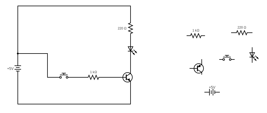 Push Button Controlled Transistor Switch