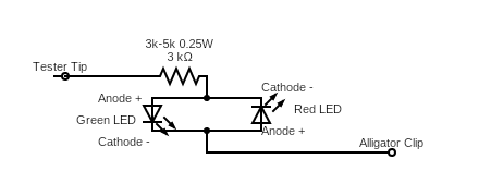 3V to 24V  DC Tester