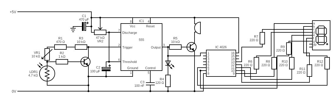 Visitor counter circuit