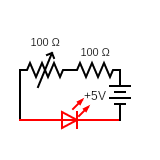 Simple Circuit Using Variable Resistor