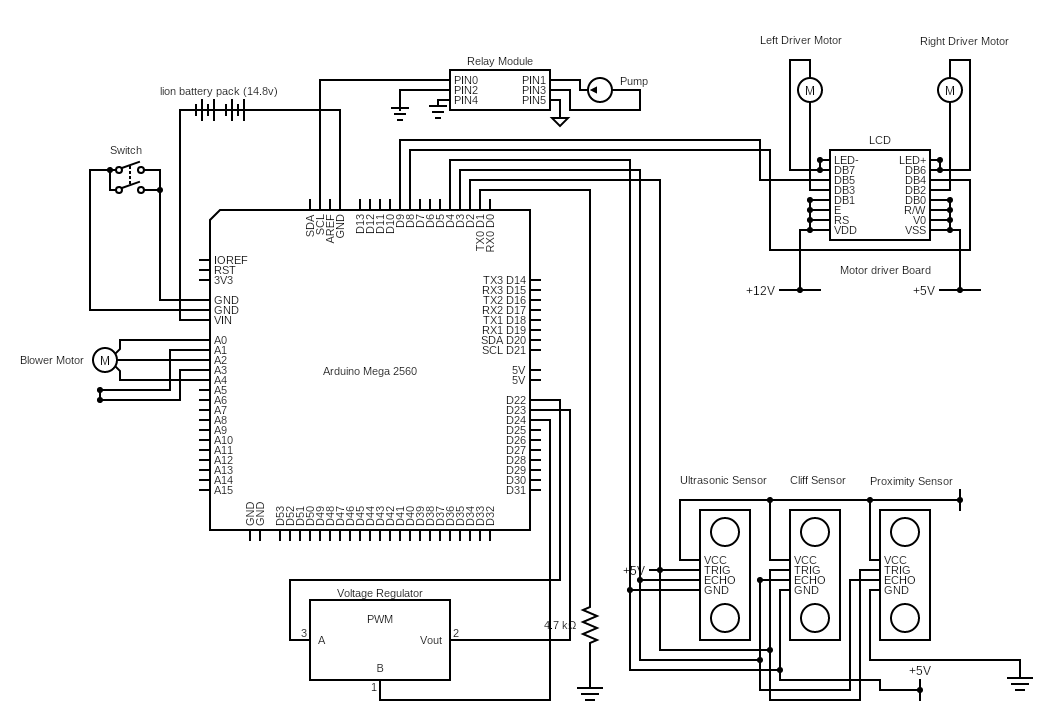 robot cleaner - Circuits - Circuit Diagram