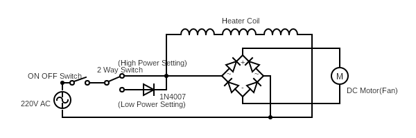 Hair Dryer Circuit