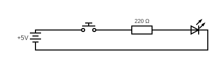 LED ON OFF Using Push Button