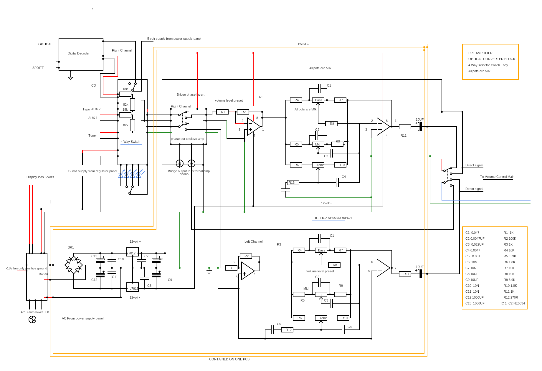 Preamp Tone Circuit