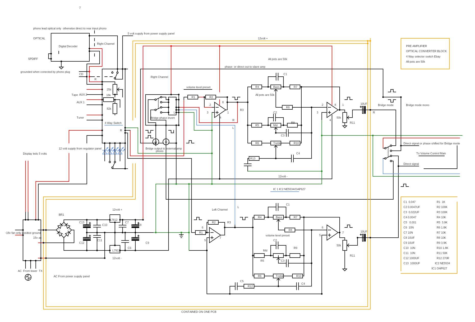 Preamp Tone Circuit Circuits Circuit Diagram