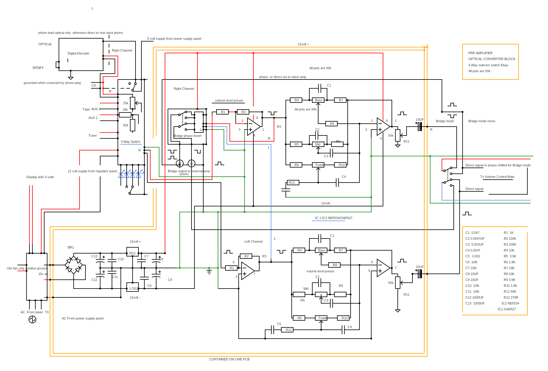 Preamp Tone Circuit