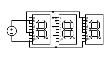 Blaise Green Segment Display Circuit