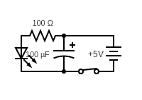 Simple Circuit With Polarity Capacitor