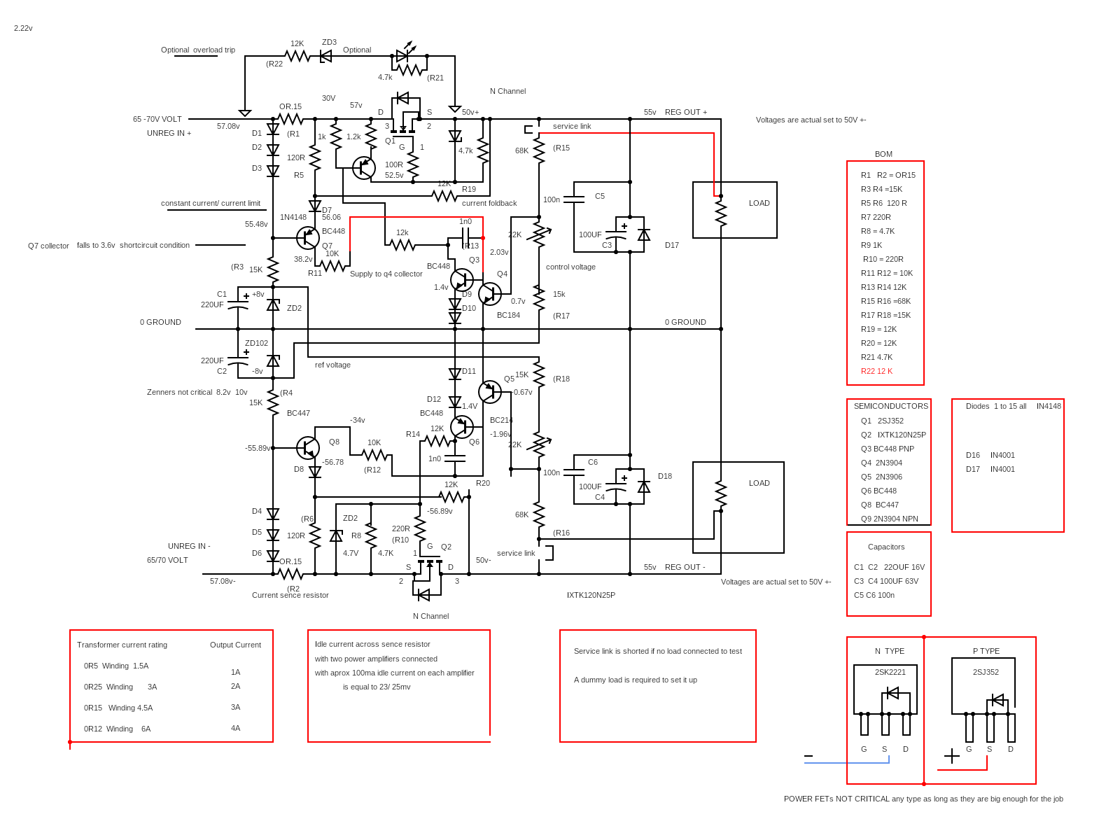 Dual stablised power supply MOSFET VERSION