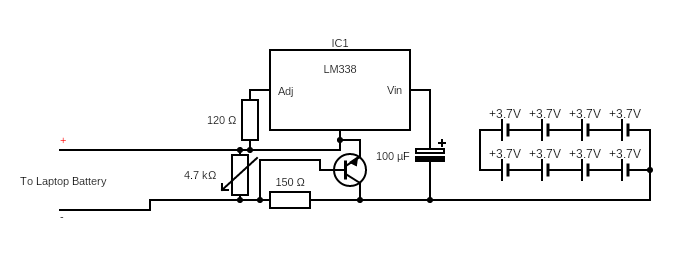 Laptop charger circuit