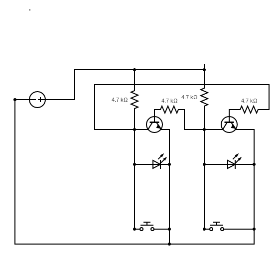 SR latch 2 transistors