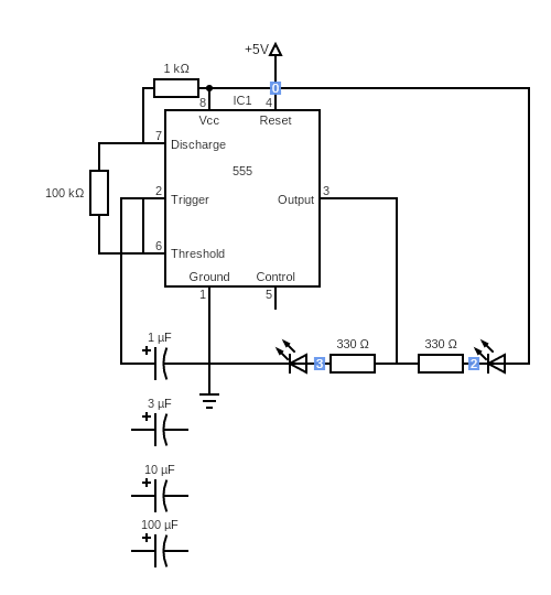 Led chaser circuit - Circuits - Circuit Diagram