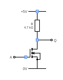 NOT Gate - Circuits - Circuit Diagram