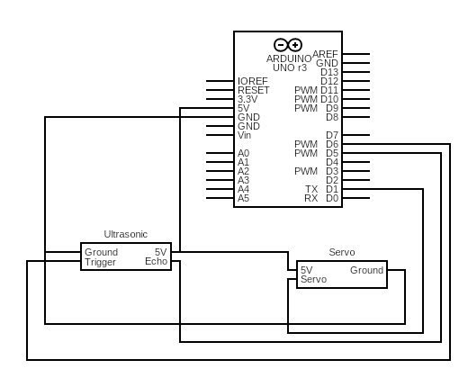 Automatic Servo Rotator - Circuits - Circuit Diagram